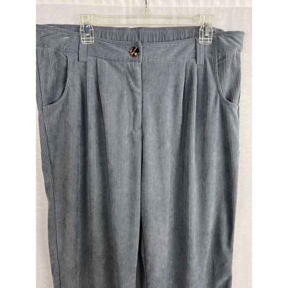Halara Pants Corduroy Pleated Trousers Relaxed Baggy Casual Spring Essential - Picture 6 of 8